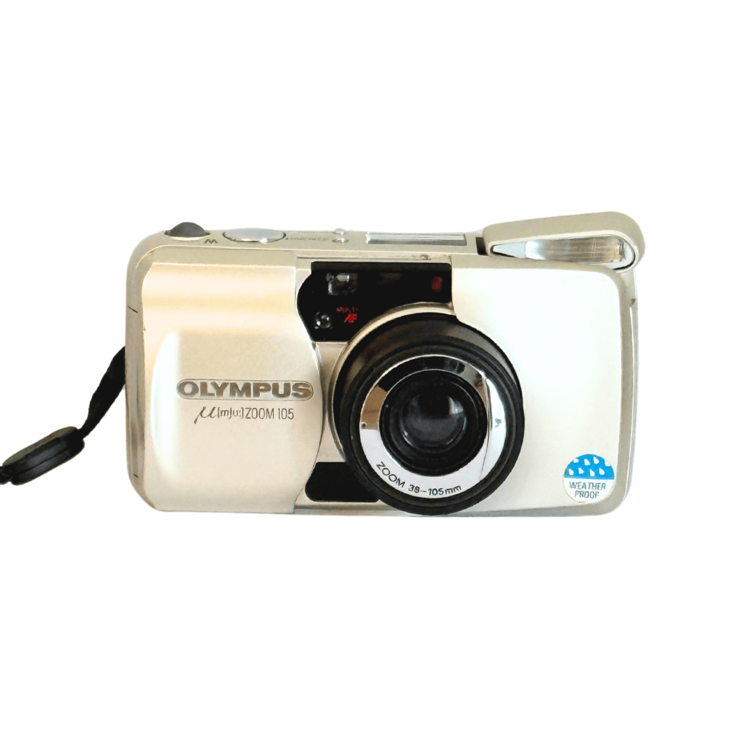 【動作確認済み】OLYMPUS μ[mju:]ZOOM 105 Olympus µ[mju:] Zoom 105 – 35mm Film Compact Camera with 38