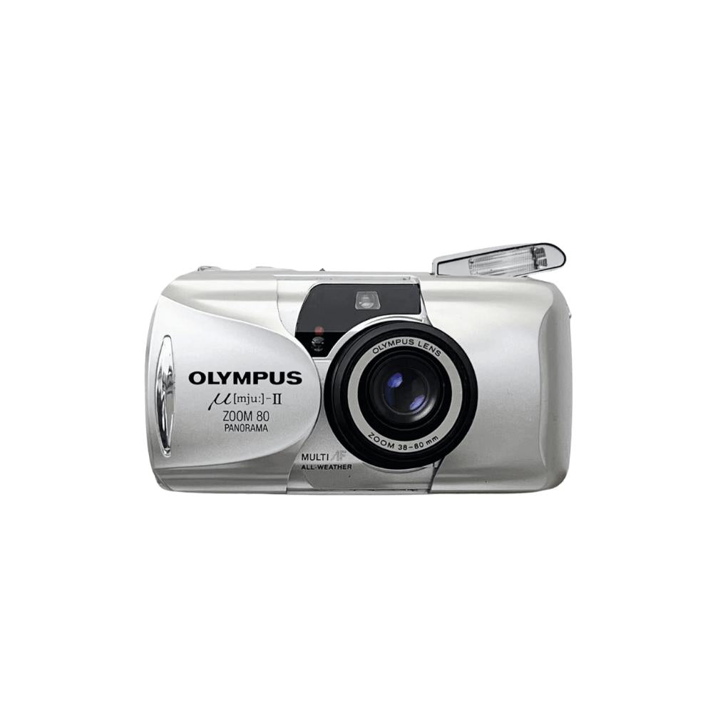 Olympus Mju-II ZOOM 80 (PANORAMA) – Compact Argentique avec Olympus Mju-II ZOOM 80 (PANORAMA) – Compact Argentique avec