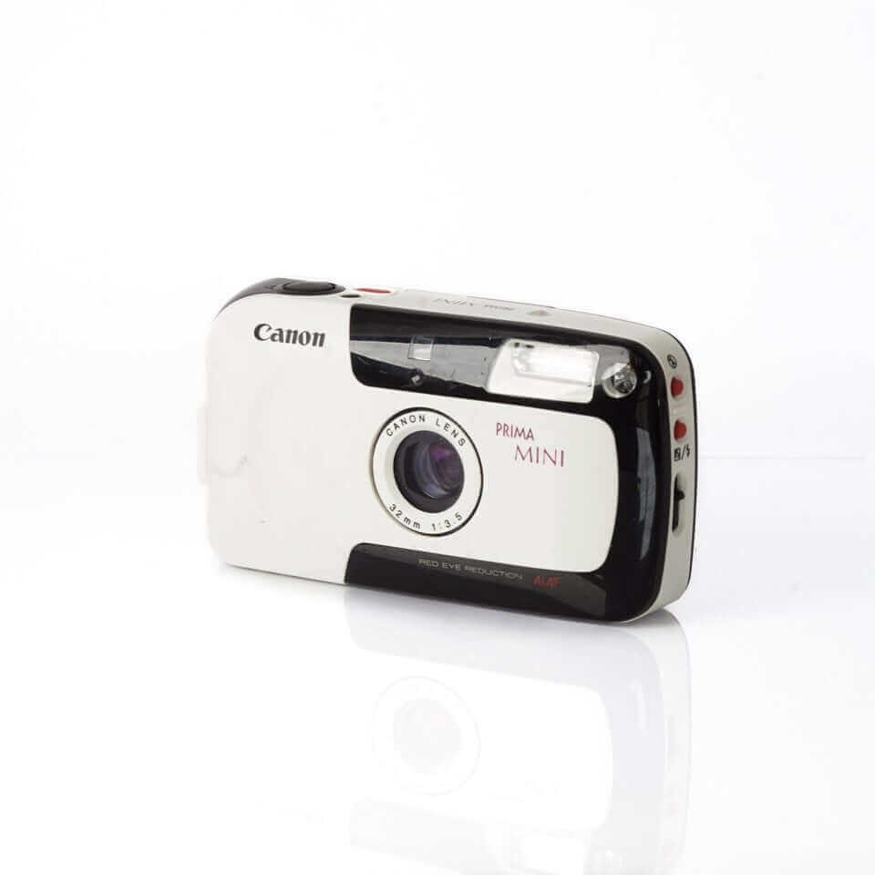 Canon Prima Mini White - Film Camera – BromureFilm