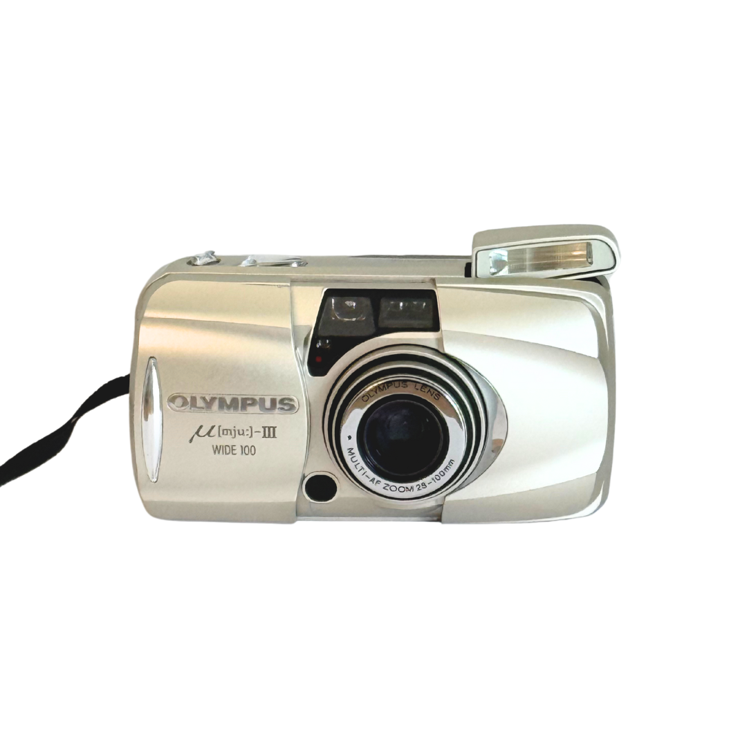 OLYMPUS μ[mju:]-III WIDE 100 フィルムカメラ Olympus Mju-III WIDE 100 (Stylus 100 WIDE) – Compact Film Camera