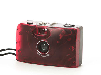 35mm Focus Free rouge transparent - Appareil photo argentique - BromureFilm