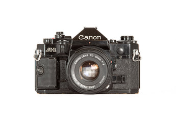 Canon A-1 + 50mm f/2-Reflex 35mm-BromureFilm