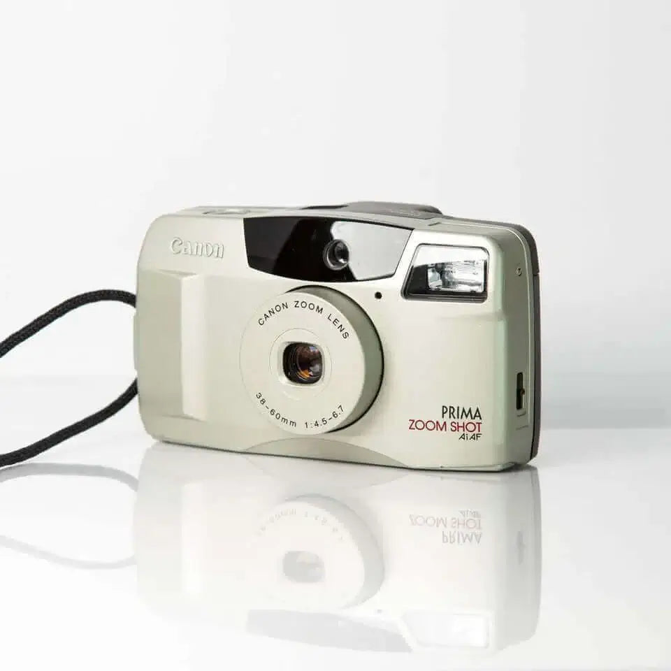 Appareil photo argentique Canon Prima AF-9s Gris Reconditionné Appareil photo argentique Canon Prima AF-9s Gris Reconditionné