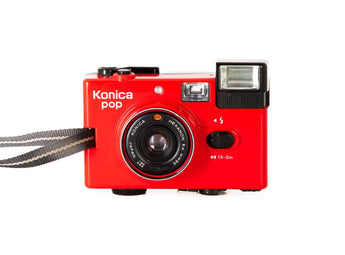 Konica pop rouge - Appareil photo argentique - BromureFilm