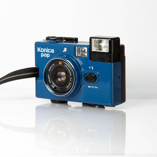 Konica pop bleu appareil photo argentique